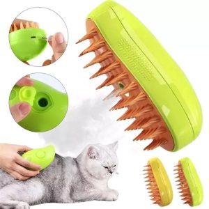 برس سیلیکونی بخاردار شارژی سگ و گربه مدل انبه