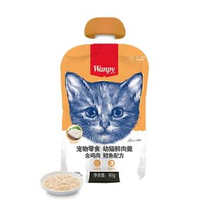 پودینگ غذای بچه گربه ونپی با طعم مرغ و ماهی کاد