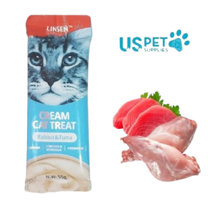 بستنی گربه لینسن یو اس پت طعم خرگوش و تن ماهی ۵۵ گرمی
