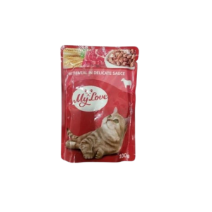 پوچ گربه My Love طعم گوشت گوساله در سس ۱۰۰ گرم